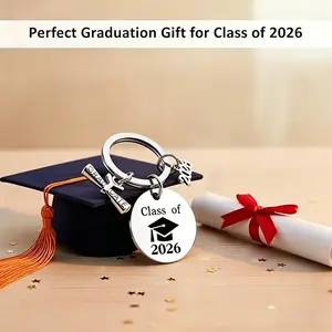 2026 Graduation Gifts for Him Her - Class of 2026 Graduation Keychain Keyring Graduation Party Favors Gifts