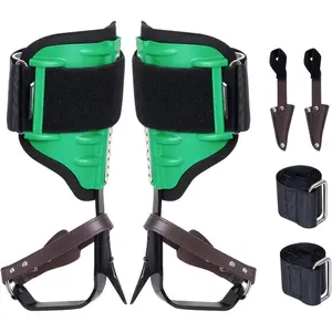 VEVOR Tree Climbing Spikes, 1 Pair Height - Adjustable Climbing Spurs, 350lbs Load Capacity Tree Climbing Gear with Straps, Arborist Equipment for Climbers, Hunting, Fruit PickingVEVOR Super Brand Day