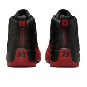 Brand New with Box | Black & Red High-Top Basketball Shoes, Full-Grain Leather Retro Sneakers for Men & Women, Cushioned Performance Court Shoes