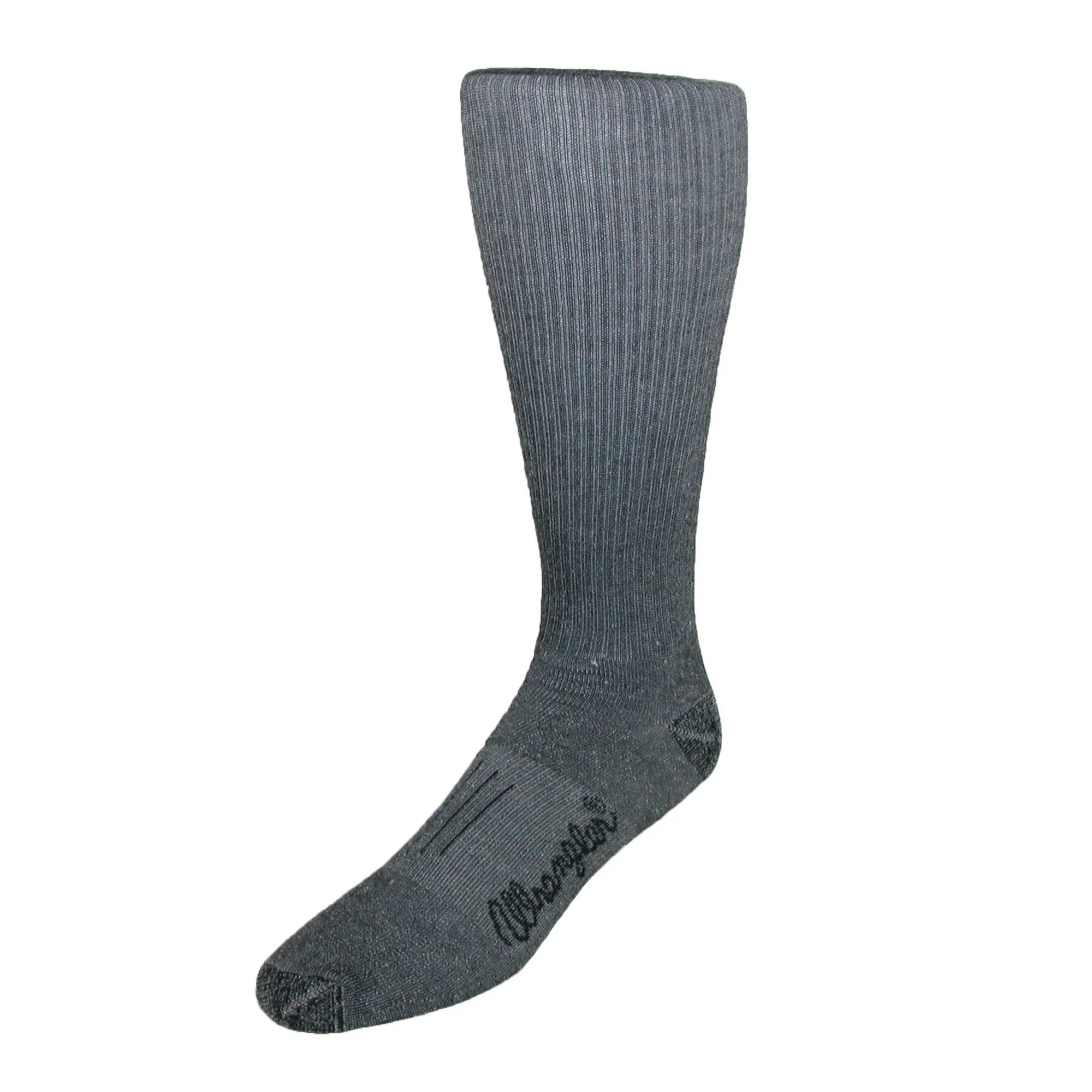 Wrangler Men's Over-the-Calf Work Shoe Socks - 3-Pair Pack, Smooth Plain Outdoor Socks