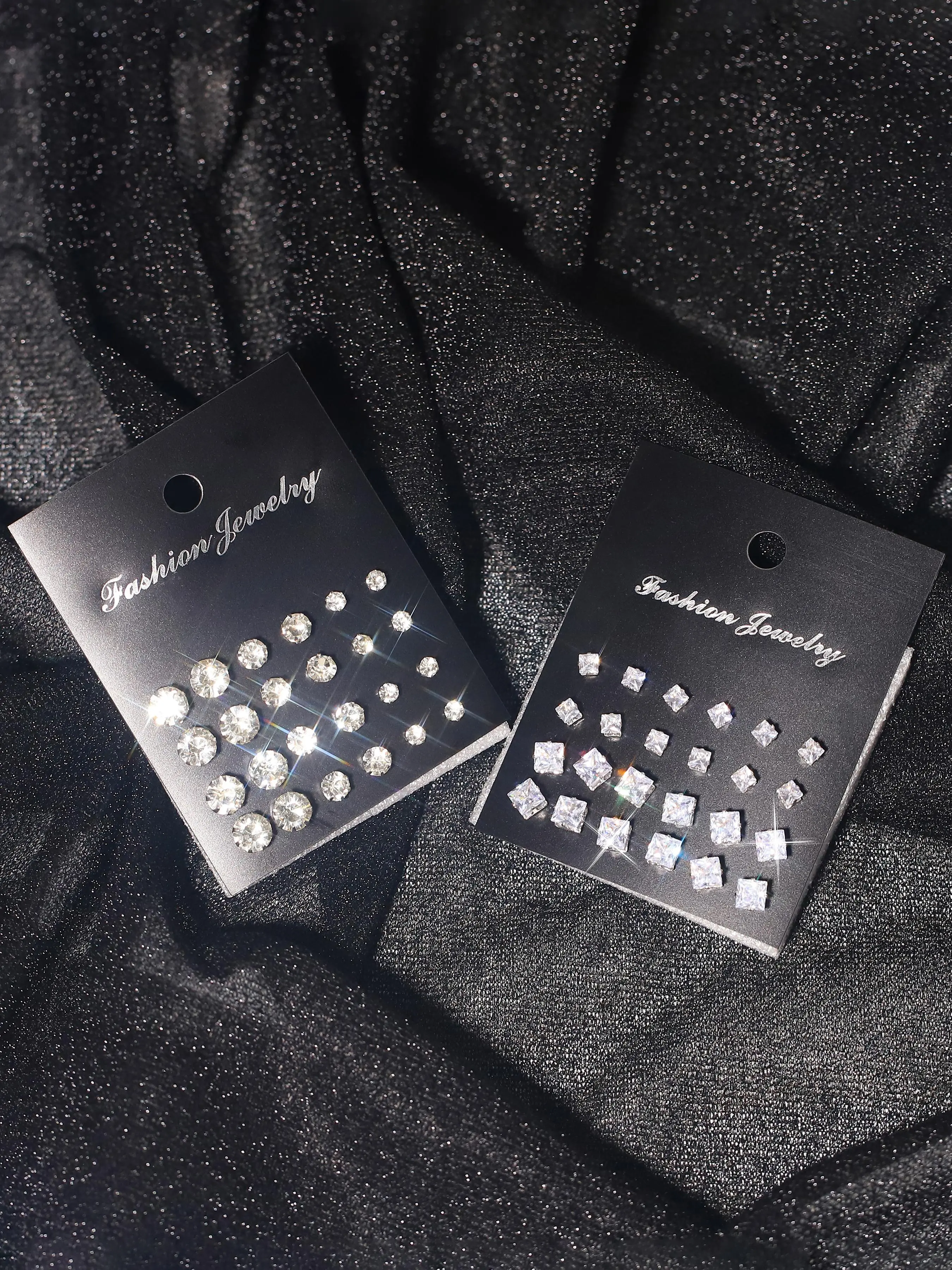 Rhinestone Decorated Earrings, Fashionable Earrings for Women & Girls, Trendy All-match & Exquisite Jewelry for Birthday Gift, Dainty Fashion Jewelry, Stud Earrings Jewelry, Rhinestone Decorated Bling