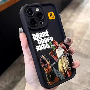 Cool GTA R Stars Smartphone Phone Case Suitable for iPhone 17 16e 16 15 14 13 12 11 Mini Pro Max Air X XR XSMAX 8 7 Plus Anti Fall Protective Soft TPU Back Cover