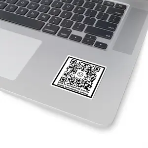 Kiss-Cut Stickers - "Daddy Chill"  QR Code Prank Sticker for Laptop, Phone, Car, Home Decoration - Road Rage, Mistake, Cute - Woman, Couple,