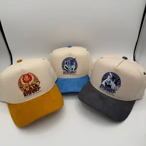 Wodahs New Suede vintage gbc style box art pokemon Hats One of Kind - Unique Design with Elegant Style