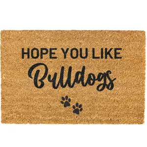 Hope You Like Bulldogs Doormat, Funny, Dog doormat, Coir, Welcome Mat, Non-slip, Indoor, Outdoor Hope You Like Bulldogs Doormat, Funny, Dog doormat, Coir, Welcome Mat, Non-slip, Indoor, Outdoor