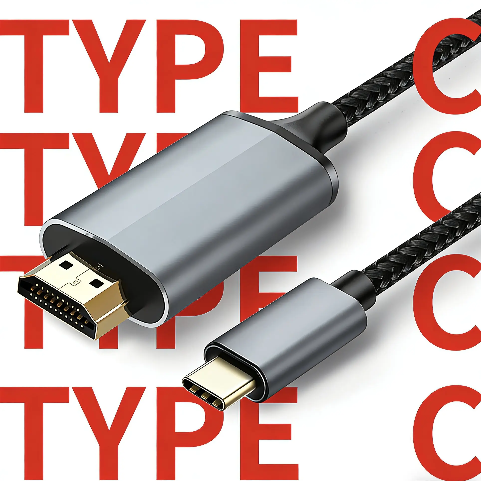 Funmiu USB C to HDMI Cable 6FT for iPhone 17/16/15 Pro/Pro Max iPad Pro MacBook Pro iMac Pro Mac Mini with 4K High-Speed Display Sync Video Sound Plug Play - Port
