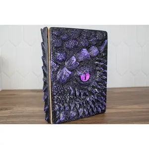 3D Embossed Dragon Eye Journal – Handmade Writing Notebook