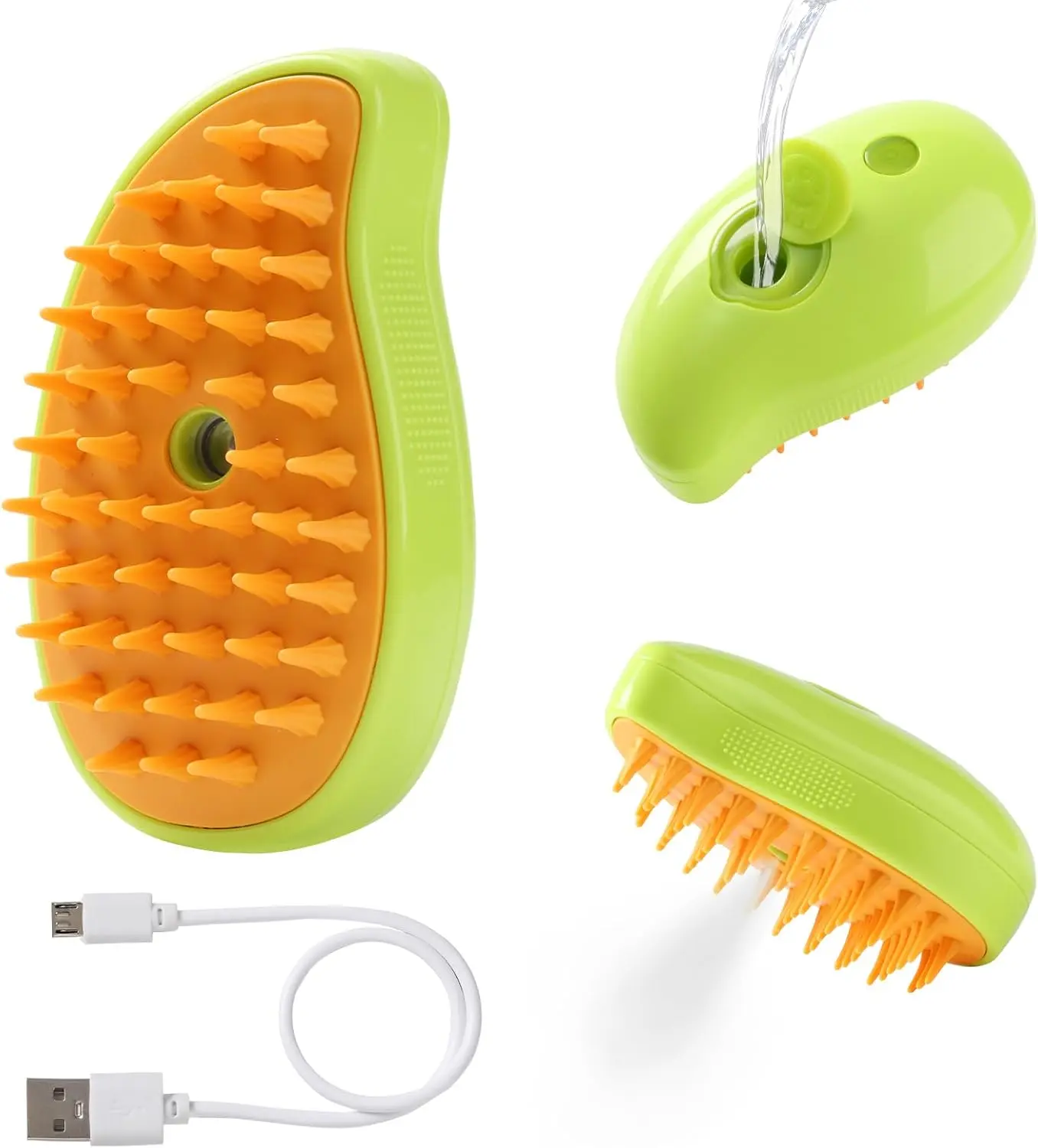 Steam Brush for Cats Shedding, 3 in 1 Steamy Water Pet Hair Removal Comb with Steamer, Spritz Comb for Dog, Indoor Cat Spray Mist Grooming Defur Brush, Cepillo Vapor Gato Perro, Steaming Cleaning Spa DUMPILL