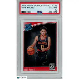 2018 Panini Donruss Optic Trae Young Rated Rookie #198 PSA 10 Atlanta Hawks
