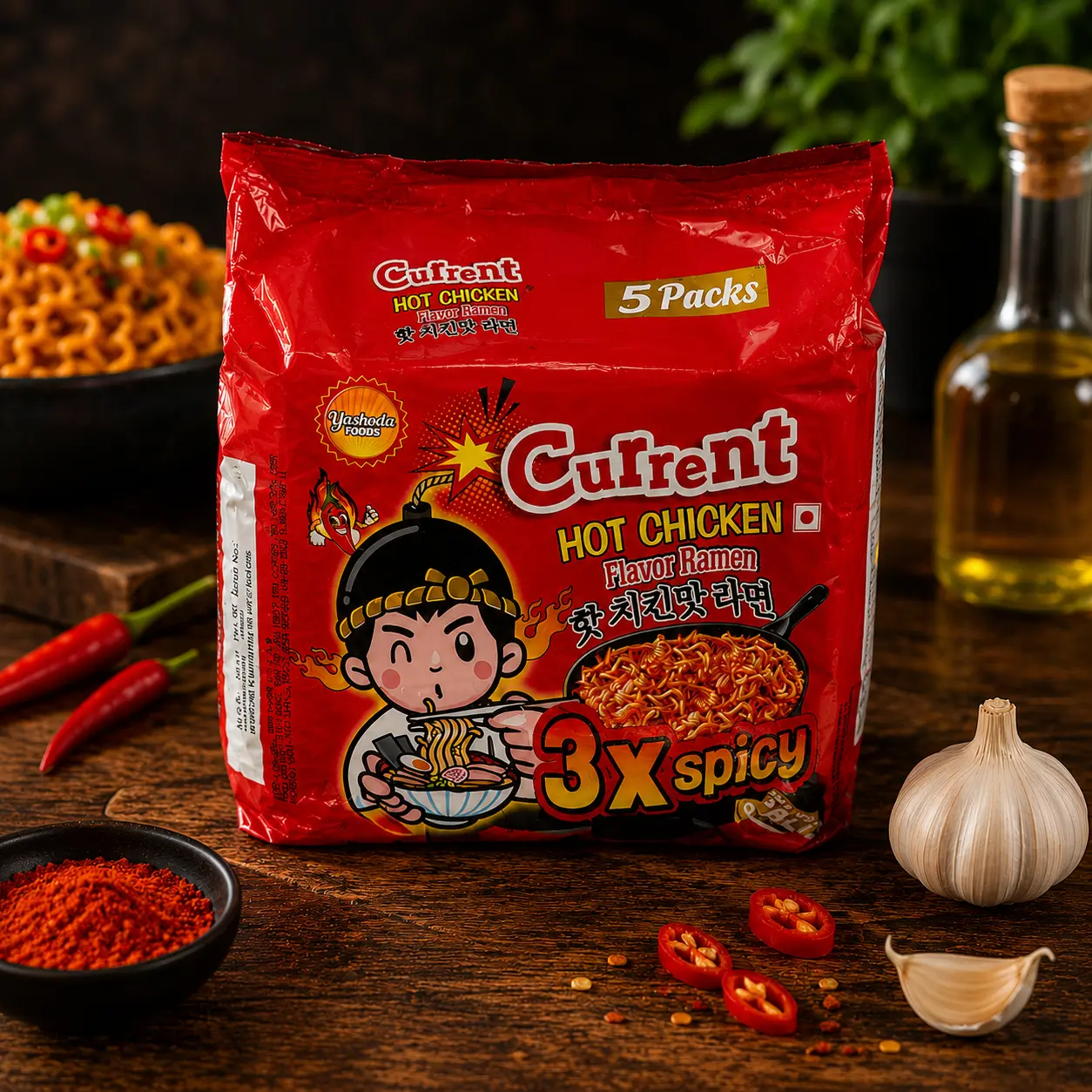 Current 3X Spicy Noodles – Pack of 5