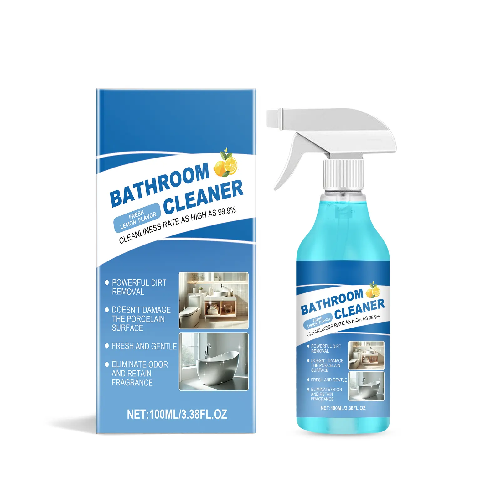 Household Bathroom Cleaner Multi-Surface Decontaminant Remove Limescale Grime & Stains For Shower Tub Restroom Multi-Purpose Bathroom Detergent Viral CleanTok Home Bathroom Care Supply