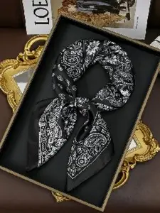 Bohemian Style Vintage Towel, Daily Casual Outing Headscarf, Paisley Print Scarf, Unisex Fashion Accessory, Stylish Wrap for Men & Women