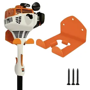 Garden Electric Tool Weed Trimmer Wall Mounted Lawn Mower Bracket, 1 Count Garage Storage Metal Storage Rack, Home Heavy Duty Organizer for Outdoor Garden Workshop Parts, Home Decor, Tool Kit, Yard Tool Rack, Cordless Tool Organizer