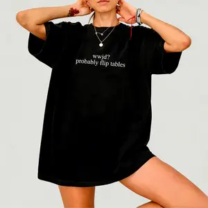 Probably Flip Tables Shirt, Funny Christian Shirt, Sarcastic Jesus Tee, Faith Humor T-Shirt, Christian Gift Idea, Religious Graphic Tee