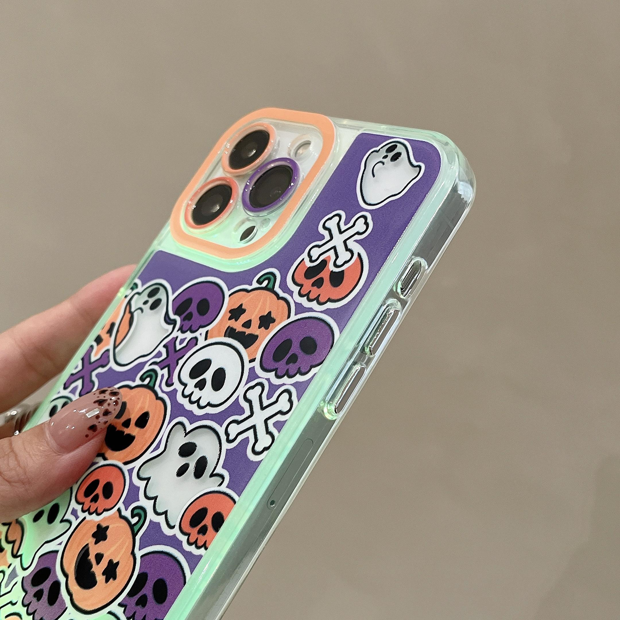 Halloween LED Light Up Case for iPhone 17 16 15 14 13 Pro Max, Cute ...