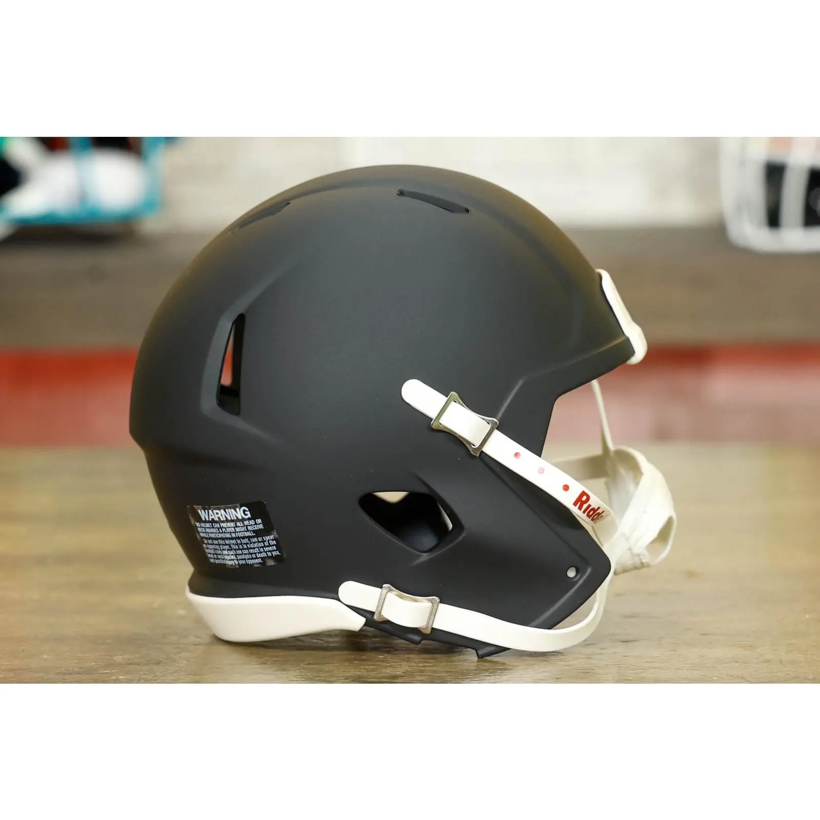 Riddell Speed Blank Mini Helmet Shell - Matte Black w/ Whiteout