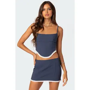 Thora Woven Lace Up Corset Thora Woven Lace Up Corset