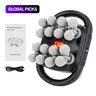16-Head Electric Muscle Massager, USB-Rechargeable Handheld Massager for Home & Travel, Portable Professional Muscle Relaxation Device, Adjustable Relaxing, Lightweight and Durable, USB Rechargeable Massagers #GLOBAL PICKS