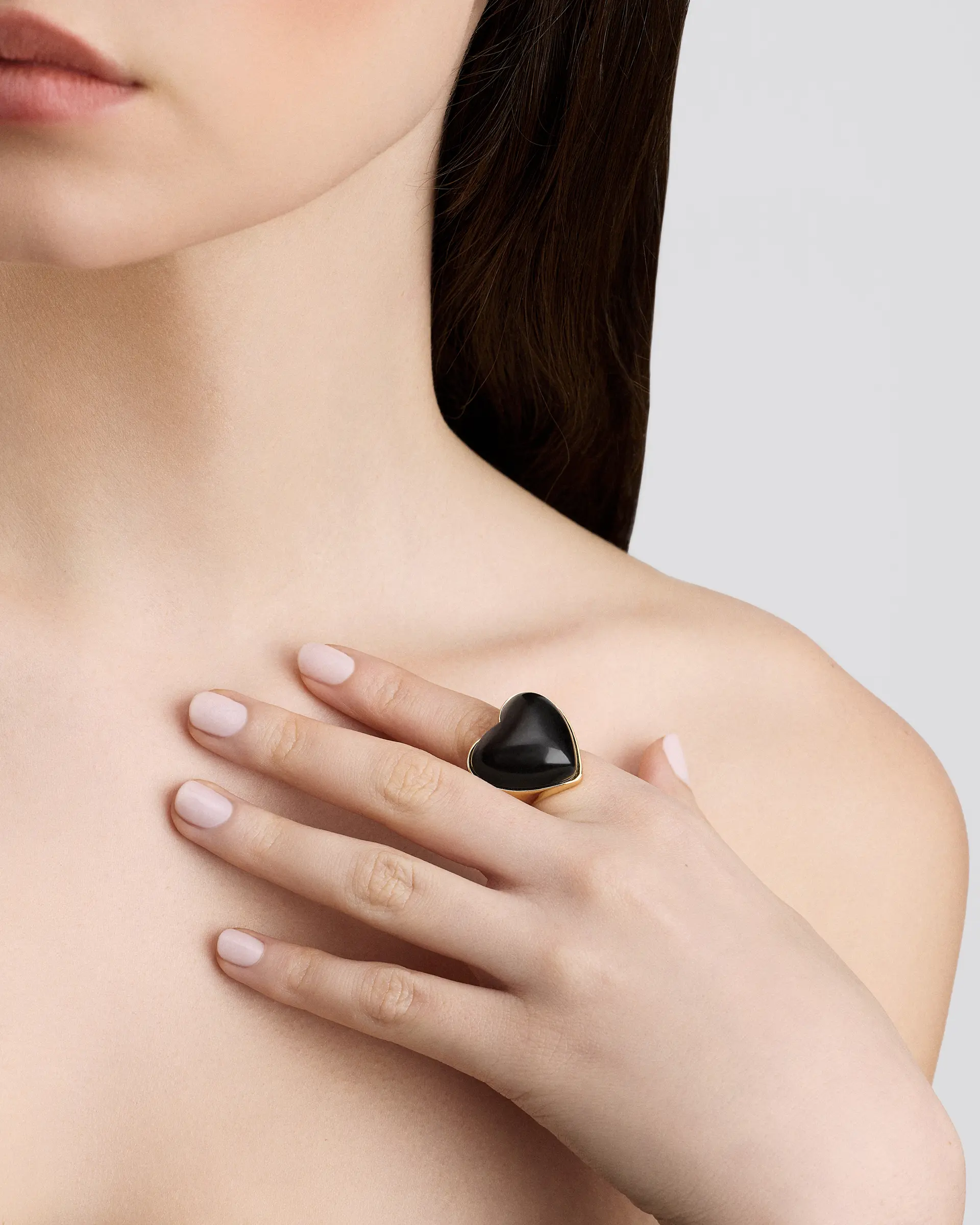 Semi-Precious Heart Ring
