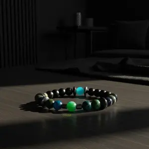 Emerald Flow Bracelet - Handmade Multicolor Beaded Design for Stylish Accessory