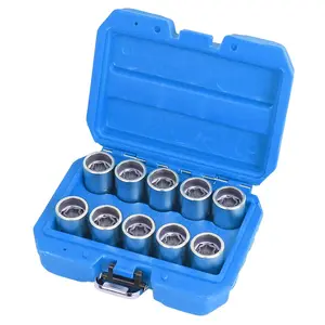 10PCS Tesla Wheel Lock Nut Key Removal Kit, Compatible with Model 3/Y/S/X, Anti-Theft Lug Nut Socket Adapter Set, Includes T76 T77 T78 T79 T80 T81 T82 T83 T84 T85