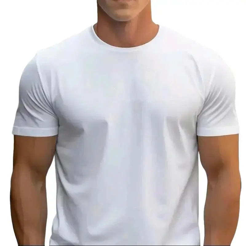 white t-shirt sublimation o-neck shirt Unisex Casual Menswear