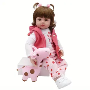 48cm Reborn Baby Doll 19inch Like Real Baby Princess Toddler Cloth Body Girl Toy with Soft Vinyl Limb Lovely Fashion Birthday Gift