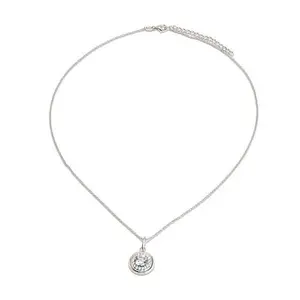 Radiance by Absolute™ 7.07ctw Framed Halo Circle Pendant with Chain