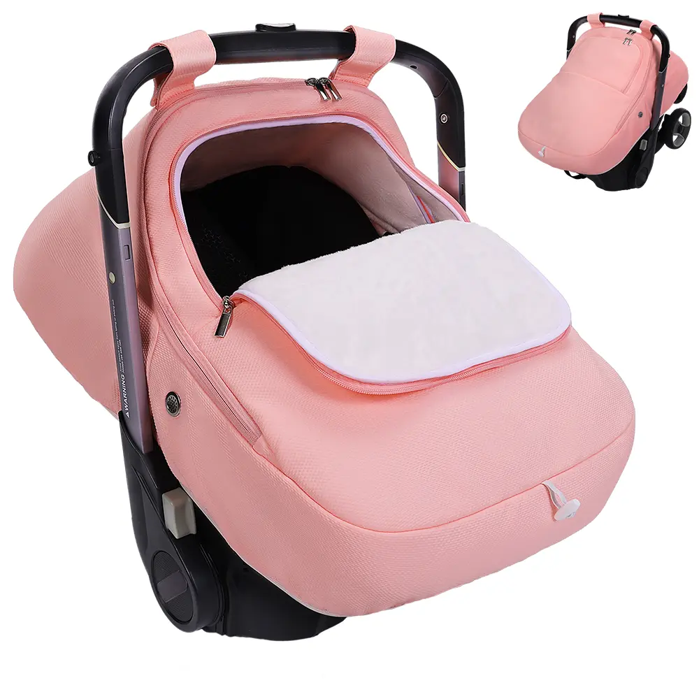 Car Seat Covers for Babies - Universal Winter Car Seat Canopy with Waterproof Shield, Safe & Cozy Infant Car Seat Protector for Ultimate Cold Weather Protection & Warmth