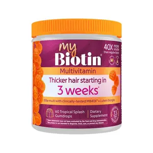 MyBiotin Hair Growth Multivitamin Gummies with Lustriva