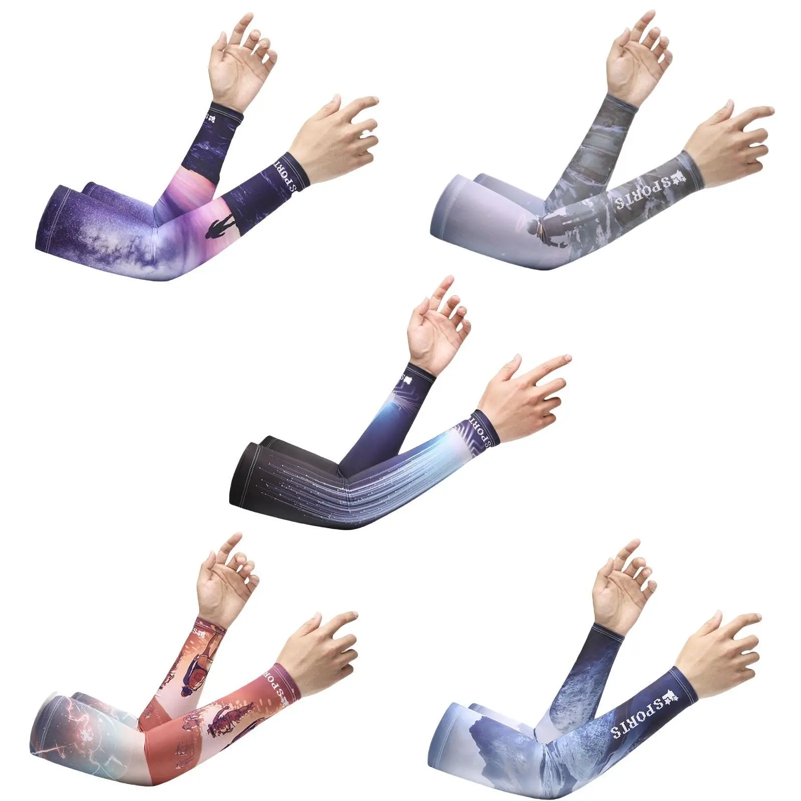 UV Cooling Arm Sleeves - Stay Cool & Protected! Protective Gear Cycling