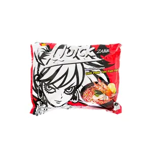 Wai Wai Quick Zabb Red Chili Paste Tom Yum Instant Noodle Soup | Nepalese-Style Ramen | 15, 20, or 30 Pack