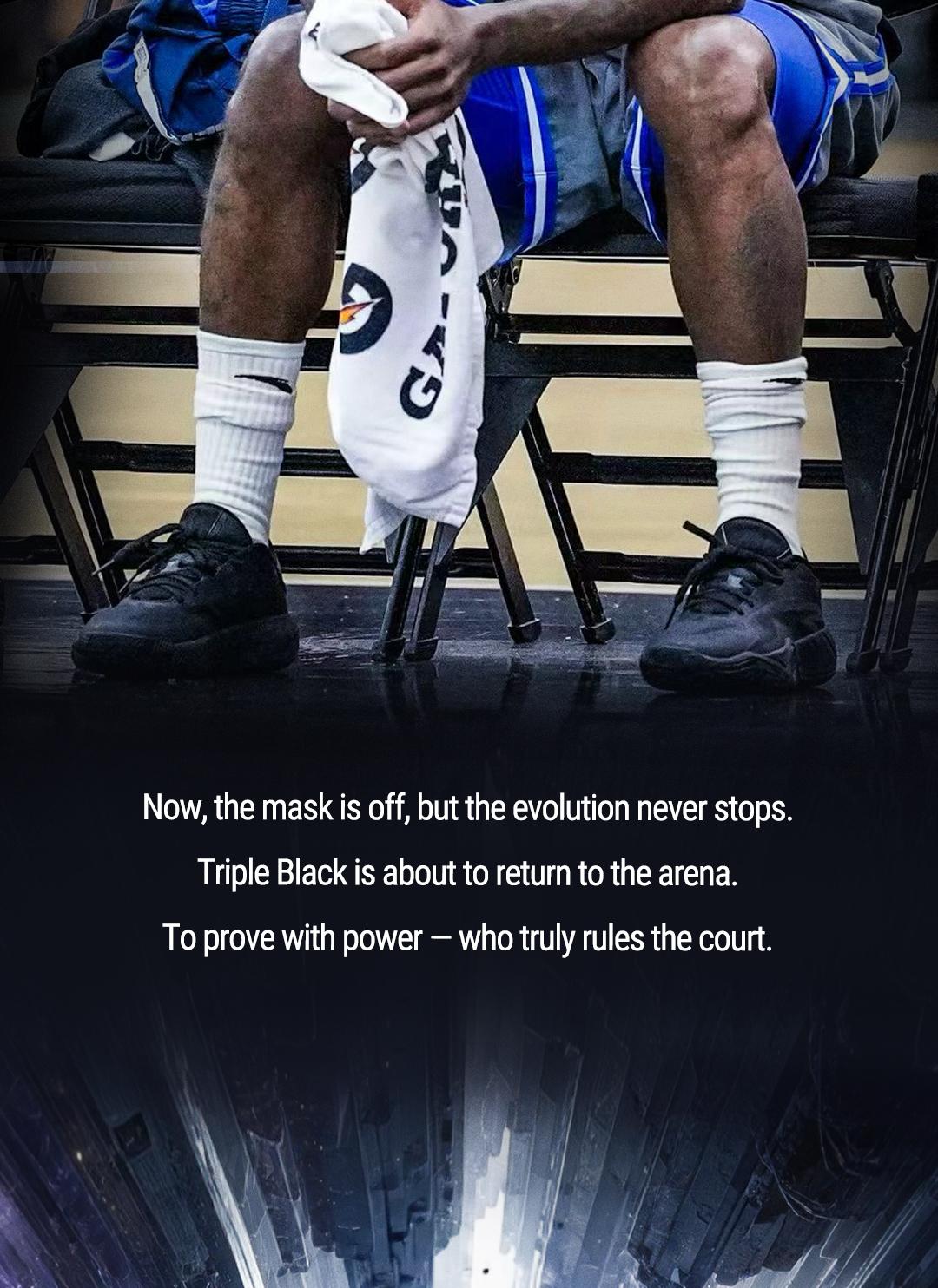 [Back to School] ANTA MEN KAI 3 Triple Black Kyrie Irving Basketball Shoes Rebound Cushioning High Performance BTS
