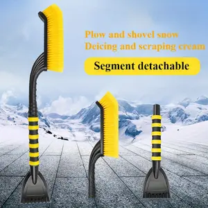 2026 New 2 In 1 Heavy Duty Car Snow Shovel Brush With Ice Scraper Windshield Deicer Remover Tool for Winter Auto Defrosting snow shovel multi-functional snow brush snow shovel artifact deicing glass snow scraping artifact winter car snow removal tool