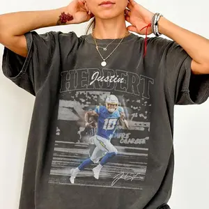 Justin Herbert Vintage Comfort Color Shirt, Justin Herbert Game Day Shirt, Football Shirt