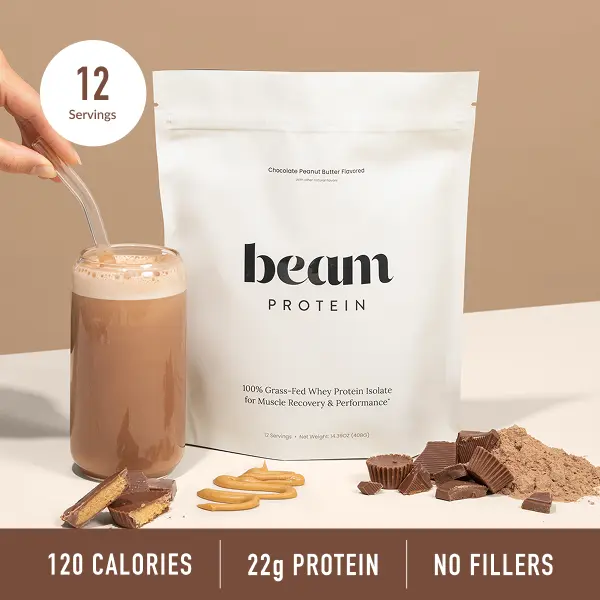Beam Whey Protein — 12 Servings for Strength & Post-Exercise Recovery (Peanut Butter Flavor, 100% Grass-Fed, Top-Rated) Beam Whey Protein — 12 Servings for Strength & Post-Exercise Recovery (Peanut Butter Flavor, 100% Grass-Fed, Top-Rated)