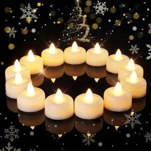 150 battery-powered tea candles, long-lasting imitation candles, flameless LED tea candles, electric candles suitable for weddings, centerpieces, home decoration, Halloween, and Christmas.