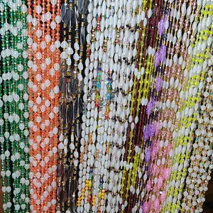 Glow in the Dark Collection Waistbeads 50 Inches Women's Belly Chain Handmade Glass Beads Boho Design Daily Wear Special Occasions