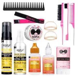 Goiple Beginner Lace Wig Kit, Haircare, Flawless, Waterproof Long-Lasting Invisible Adhesive, Melting Spray, Edge Control, Natural Hold, Strong Bonding
