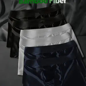 Men's Bamboo Fiber Athletic Underwear 3-6 Pack, Breathable Quick-Dry Fabric Designed for Sports, High Elasticity and Moisture-Wicking, Sports Fitness Underwear