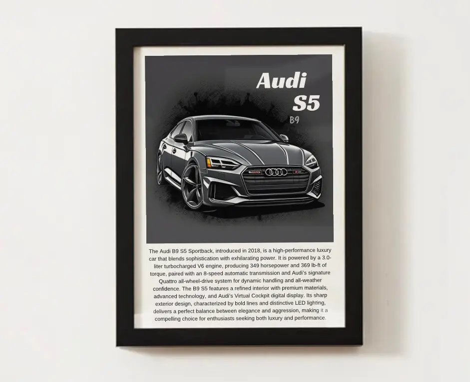 Audi B9 S5 Poster