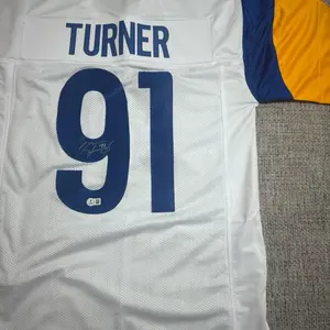 Kobie Turner Signed Autograph Custom Jersey - Beckett Coa - LA Rams
