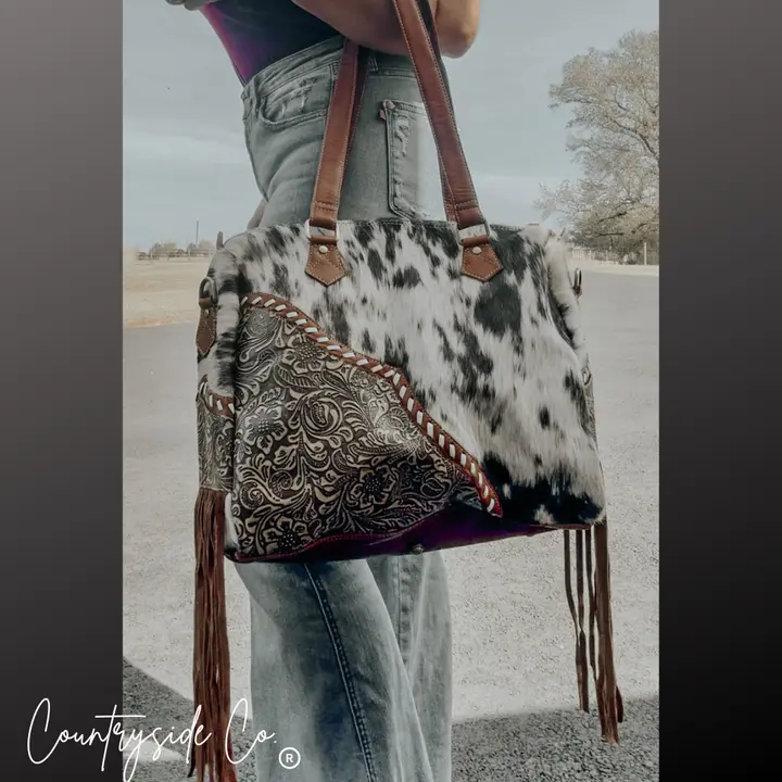 Laramie Cowhide Leather Concealed Carry Handbag