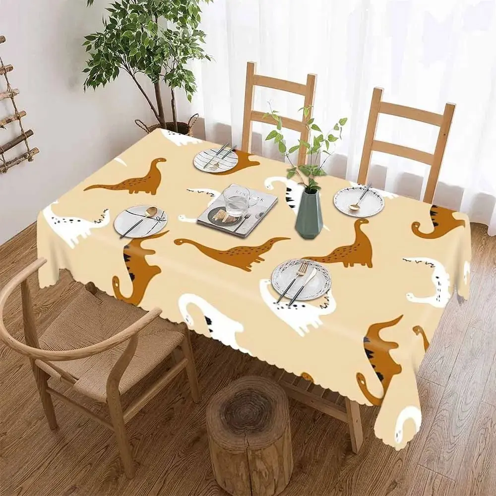Custom Tablecloth Rectangle Lace Polyester Personalized Photo Text Home Decor PrintToucan