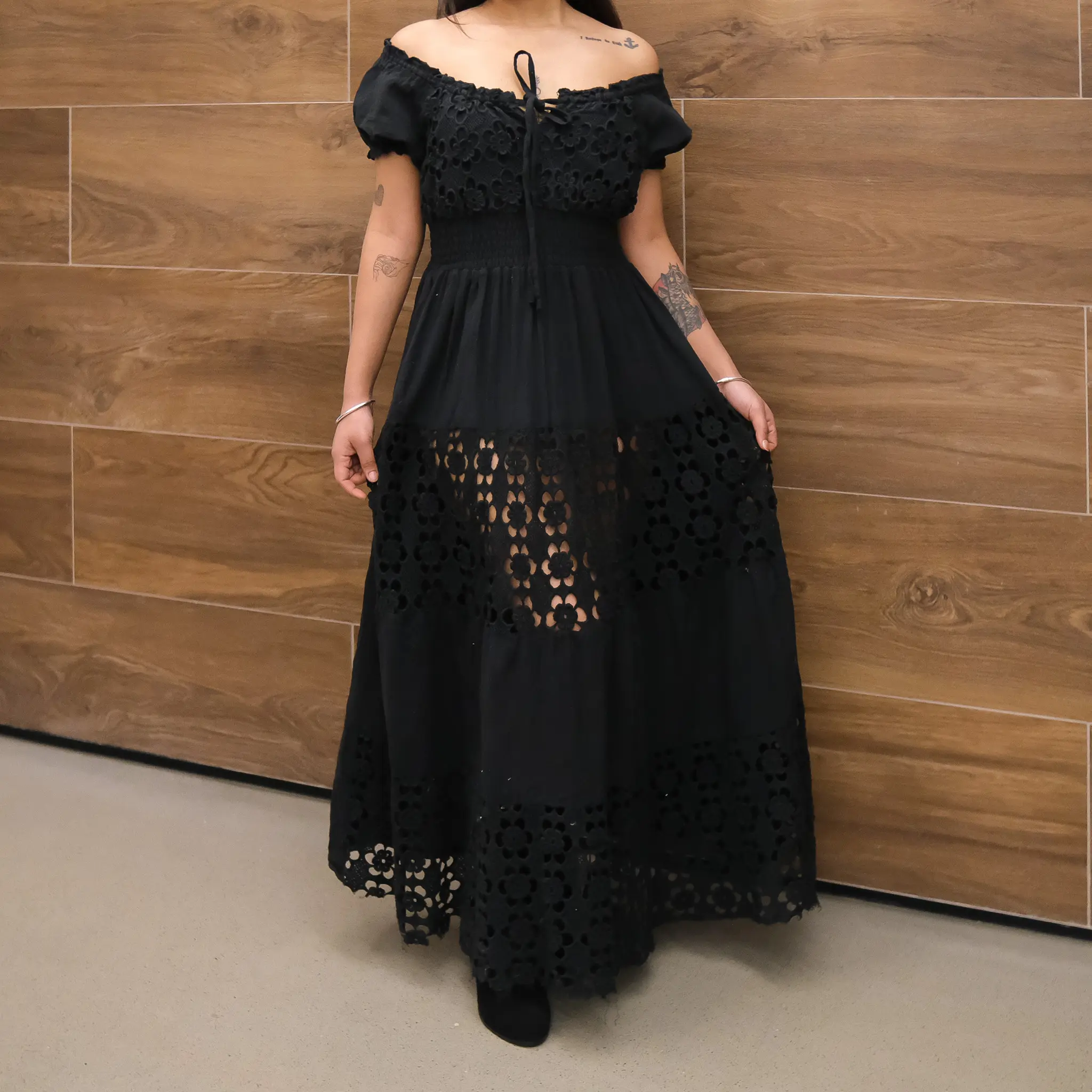Handmade Boho Sheer Cotton Lace Maxi Dress, Convertible Off-Shoulder or Short Puff Sleeve, Sheer Tiered Lace Dress,Ethereal Cottagecore Fit, Fairy - TikTok Shop Handmade Boho Sheer Cotton Lace Maxi Dress, Convertible Off-Shoulder or Short Puff Sleeve, Sheer Tiered Lace Dress,Ethereal Cottagecore Fit, Fairy - TikTok Shop