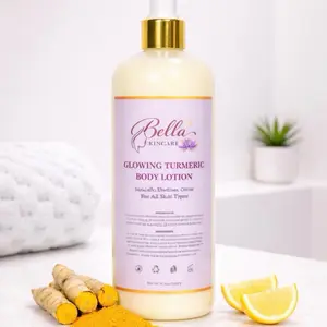 Bella Skincare Glowing Turmeric Body Lotion with Stearic Ethylhexanediol Citron for Aesthetic Health Tips