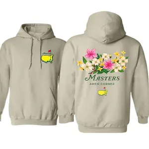 Sportswear Masters Amen Corner Golf 2 Sides Hoodie, Soft Vintage Cotton T-Shirt, Breathable Classic Collar, Casual Pullover Sweater Gift, Masters Tee, Gift for Women for Men