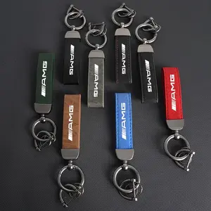 Suede Car Key Chain Ring Holder Accessories for Mercedes benz W203 W204 W205 W209 W210 W211 W212 W176 W166 W163 W221 GLA