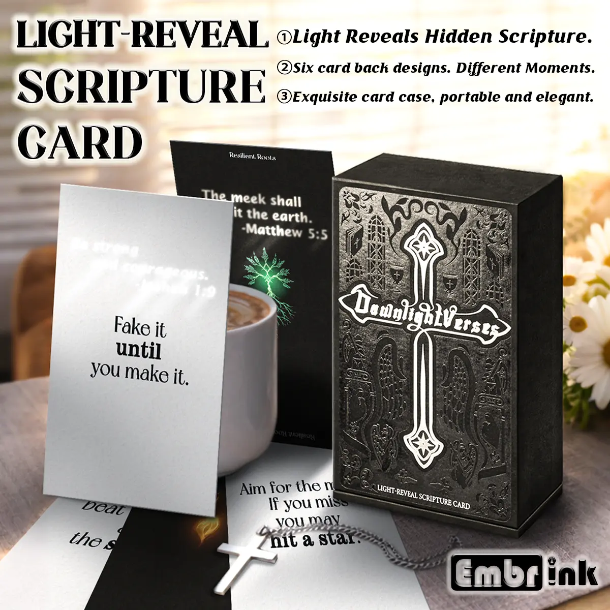 Light Reveal Scripture Cards – Inspirational Affirmation Bible Set ...