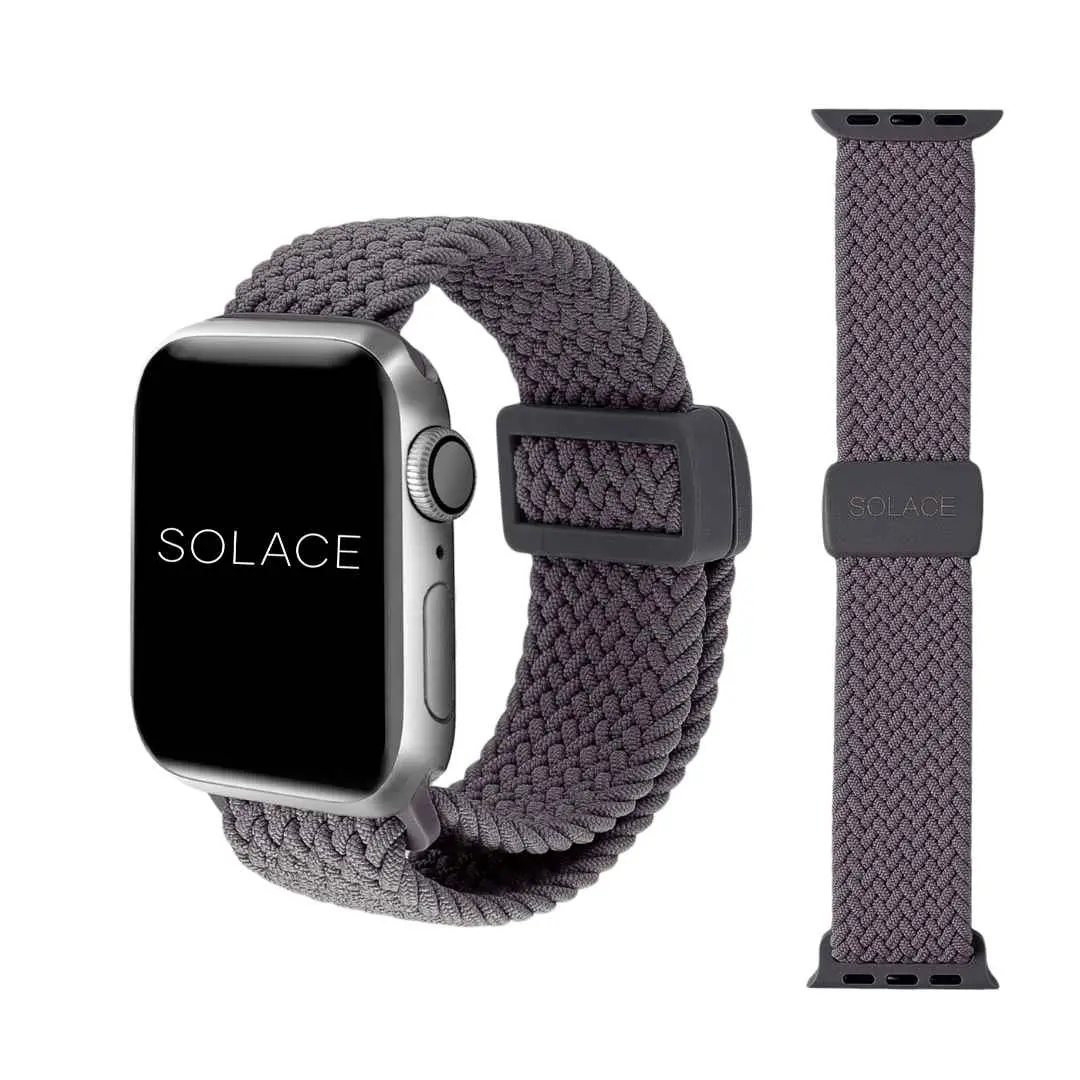 SOLACE Imperium Adapt Smartwatch Replacement Strap - Braid Nylon Watch Strap, Adjustable Multi-Size, Water-Resistant, Breathable Accessory for Series 1-10 Smartwatches, Electronic Gadget Accessory